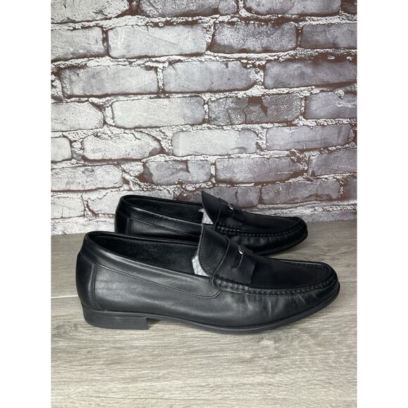 Isa Tapia Ayrton Black Leather Penny Loafers Dress Shoes Men’s Sz 45EU/12.5M US - Picture 16 of 16